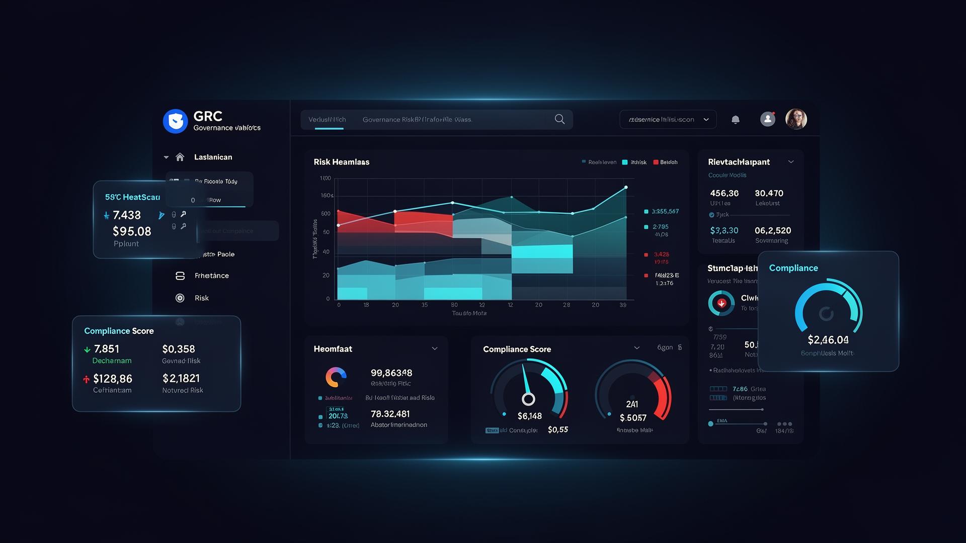 CyberVectra Intelligent GRC Platform dashboard